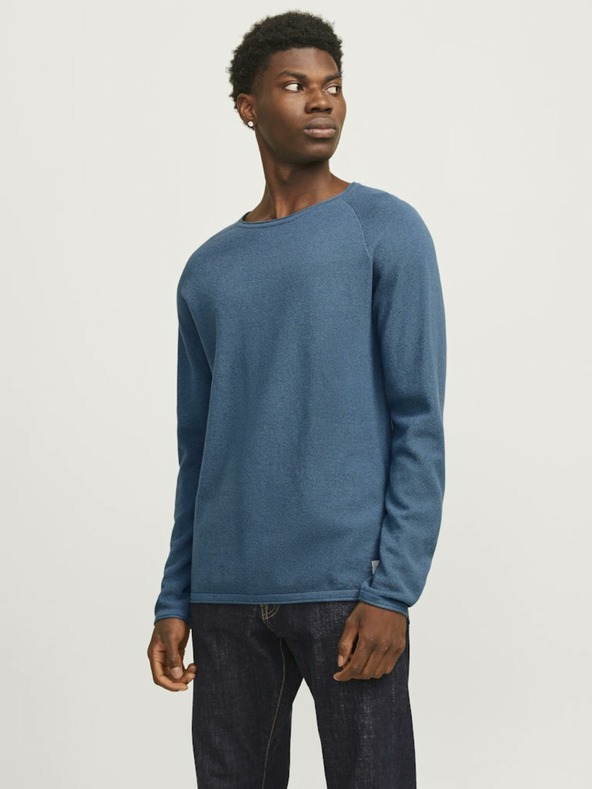 Jack & Jones Modra Moški pulover Jack & Jones Hill