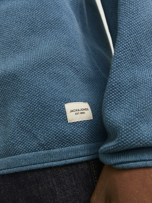 Jack & Jones Modra Moški pulover Jack & Jones Hill
