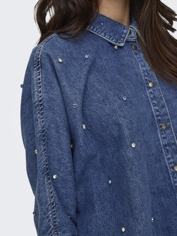 ONLY Modra ženska majica iz džinsa ONLY Grace