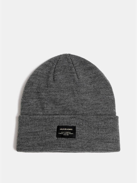 Jack & Jones Siva pletena zimska kapa Jack & Jones DNA