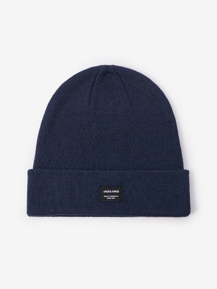 Jack & Jones Temno modra pletena zimska kapa Jack & Jones DNA