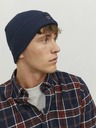 Jack & Jones Temno modra pletena zimska kapa Jack & Jones DNA