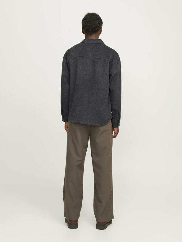 Jack & Jones Temno siva moška majica Jack & Jones