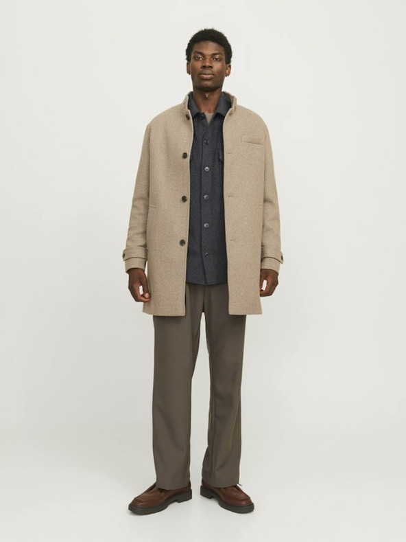 Jack & Jones Temno siva moška majica Jack & Jones