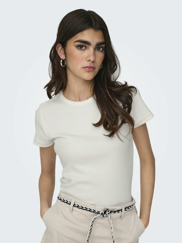 Jacqueline de Yong Bela ženska majica JDY Solar