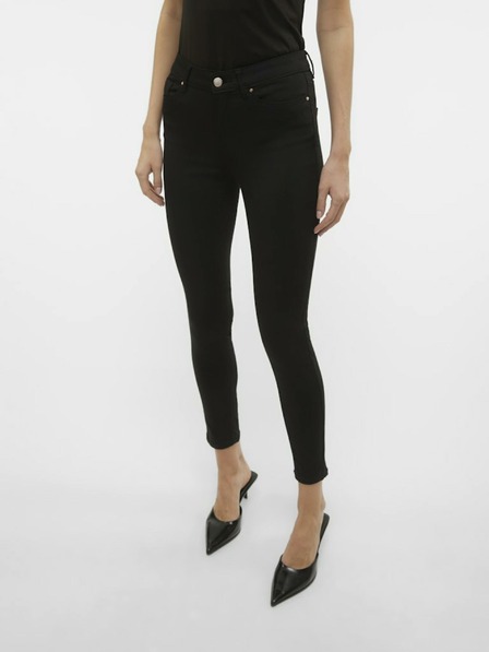 Vero Moda Črne ženske oprijete kavbojke Vero Moda Flash