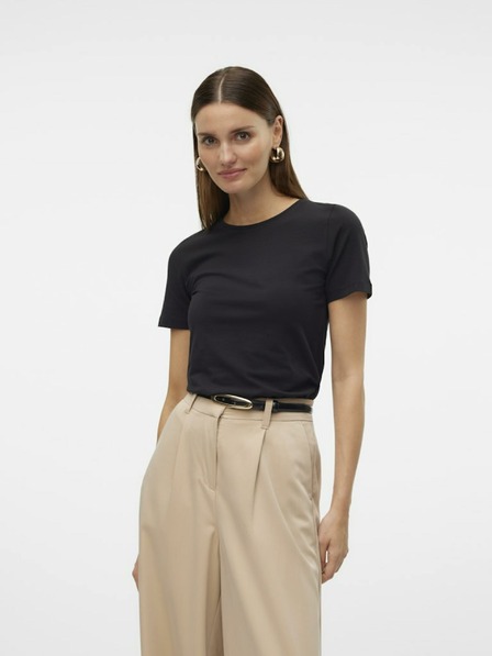 Vero Moda Črna ženska majica Vero Moda Lulu