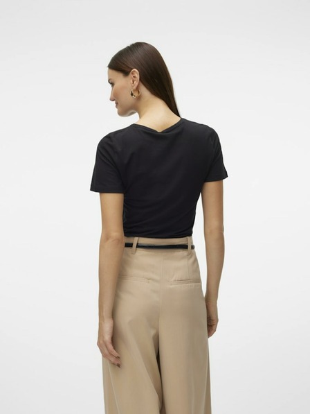 Vero Moda Črna ženska majica Vero Moda Lulu
