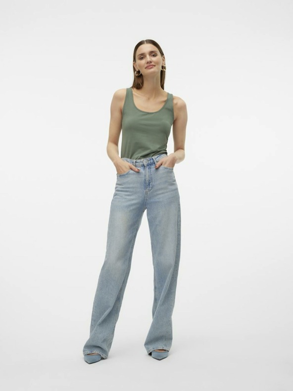 Vero Moda Zelena majica Vero Moda Lulu za ženske