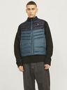 Jack & Jones Črno-modra moška prešita jopica Jack & Jones