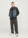 Jack & Jones Črno-modra moška prešita jopica Jack & Jones