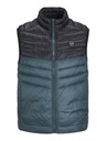 Jack & Jones Črno-modra moška prešita jopica Jack & Jones
