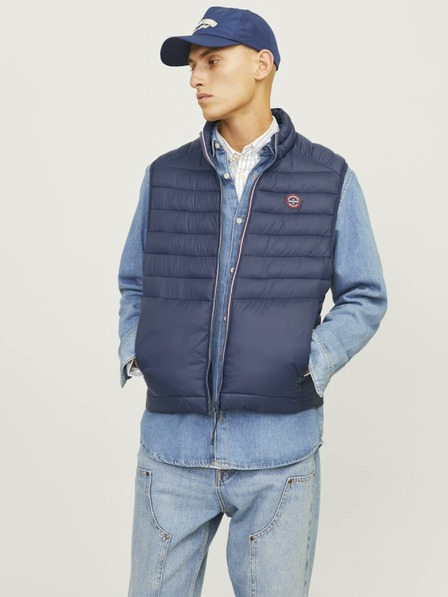 Jack & Jones Temno modri moški prešiti jopič Jack & Jones