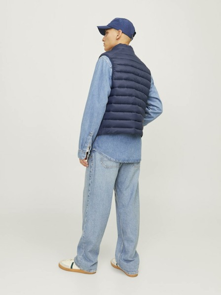 Jack & Jones Temno modri moški prešiti jopič Jack & Jones