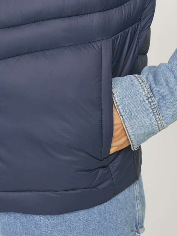 Jack & Jones Temno modri moški prešiti jopič Jack & Jones