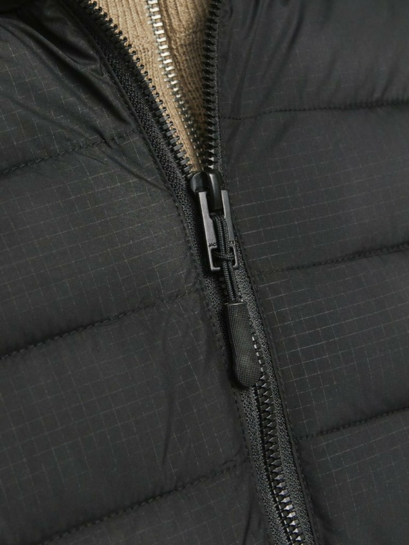 Jack & Jones Jack & Jones Moška črna prešita jakna