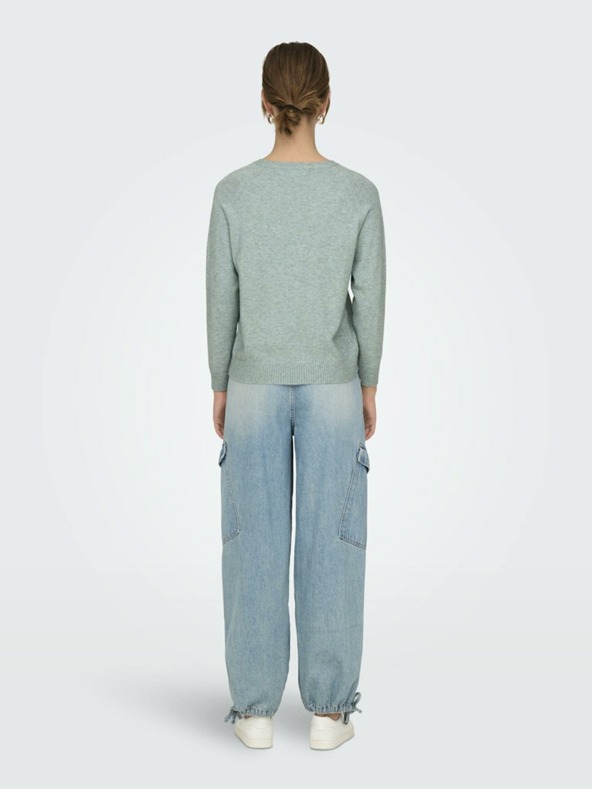 ONLY Zeleni ženski pulover ONLY Lesly