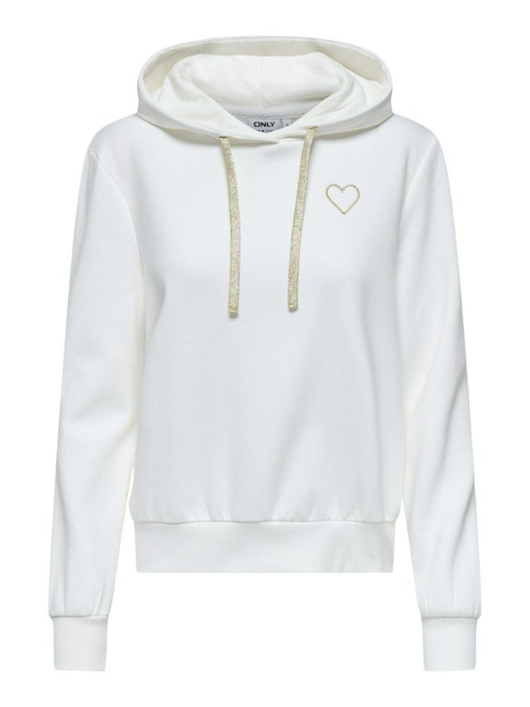 ONLY Bela ženska jopa s kapuco ONLY