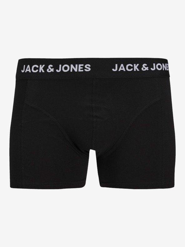 Jack & Jones Komplet treh črnih moških boksarskih hlač Jack & Jones