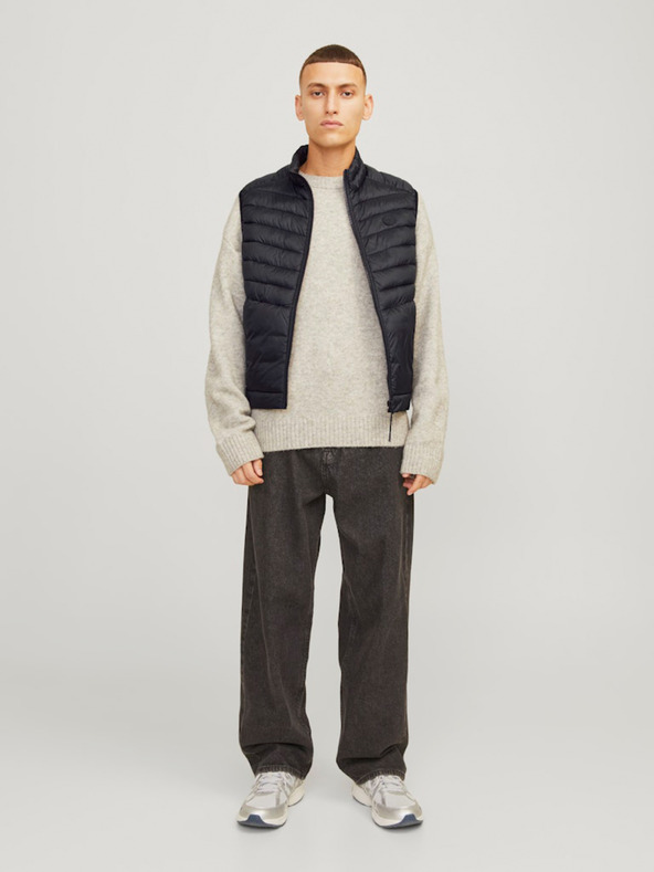 Jack & Jones Črni moški prešiti jopič Jack & Jones Sprint