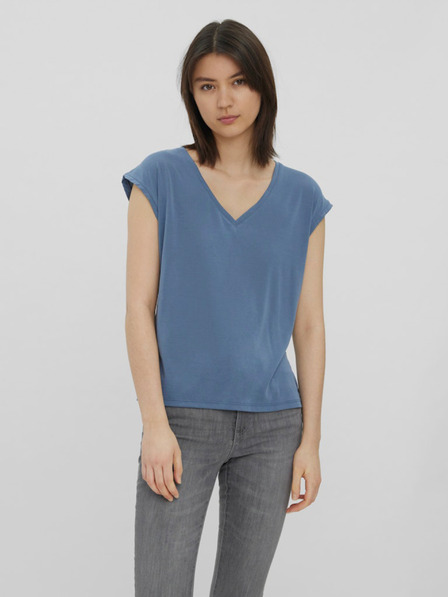 Vero Moda Modra ženska majica Vero Moda Filli