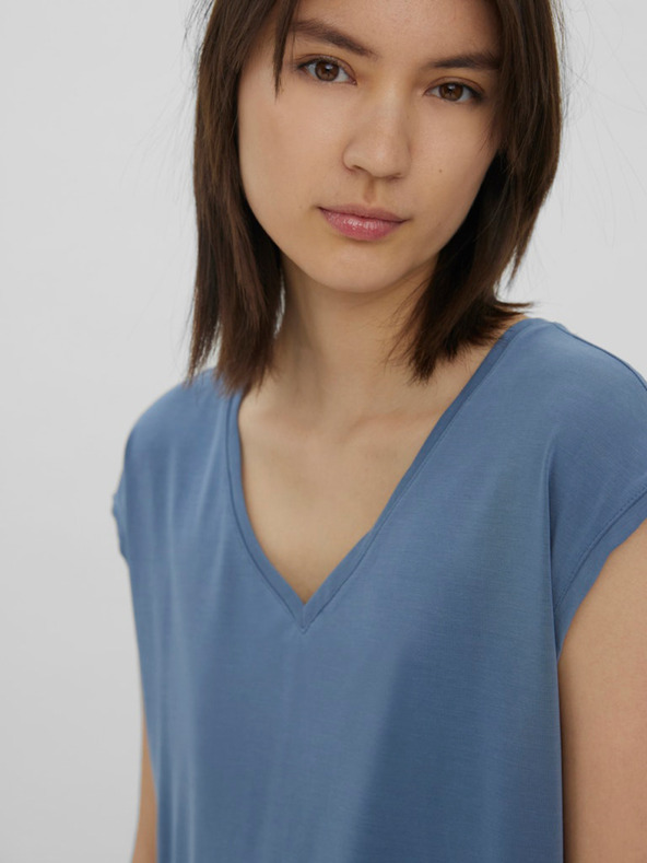 Vero Moda Modra ženska majica Vero Moda Filli