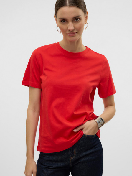 Vero Moda Rdeča Vero Moda ženska majica Paulina