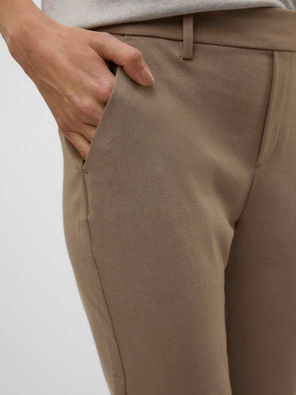 Vero Moda Rjave ženske hlače Vero Moda Maya