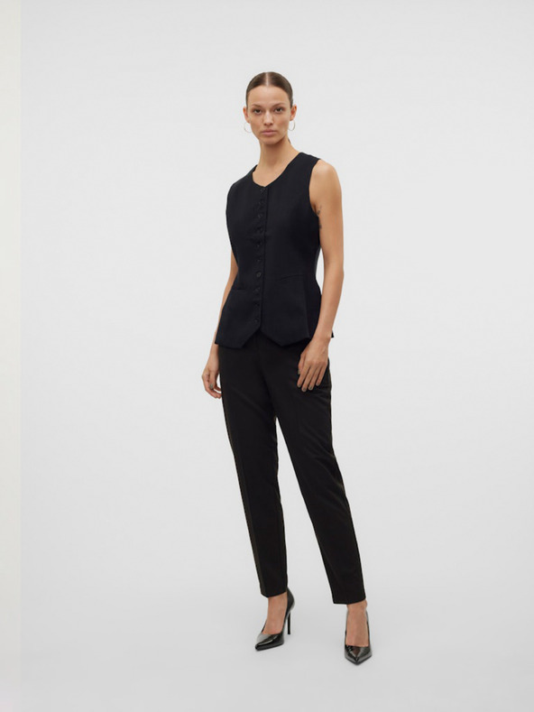 Vero Moda Črne ženske hlače Vero Moda Nila