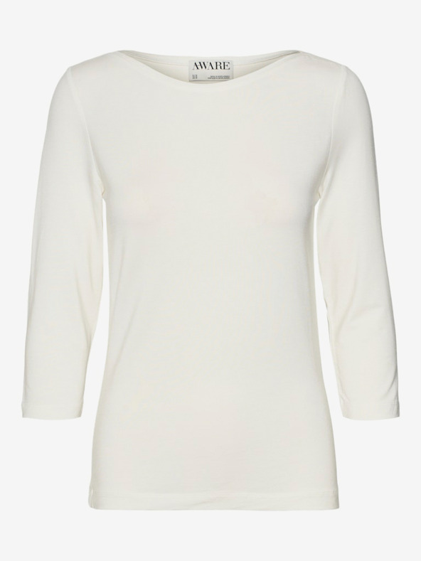 AWARE by VERO MODA Bela ženska majica AWARE by VERO MODA Fiona