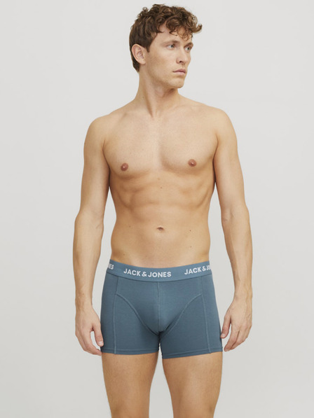 Jack & Jones Komplet treh modrih moških boksaric Jack & Jones