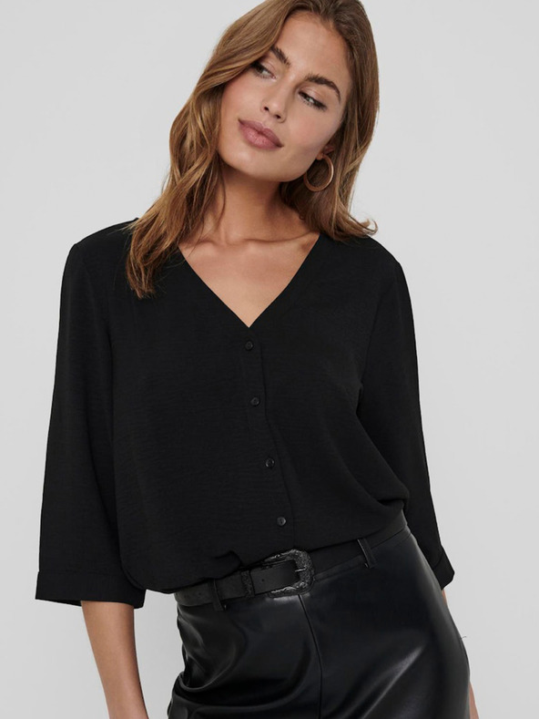 Jacqueline de Yong Črna ženska bluza JDY