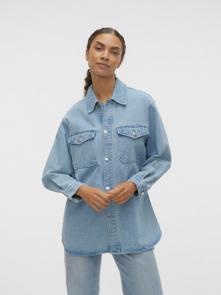 Vero Moda Svetlo modra ženska majica iz džinsa Vero Moda Naya