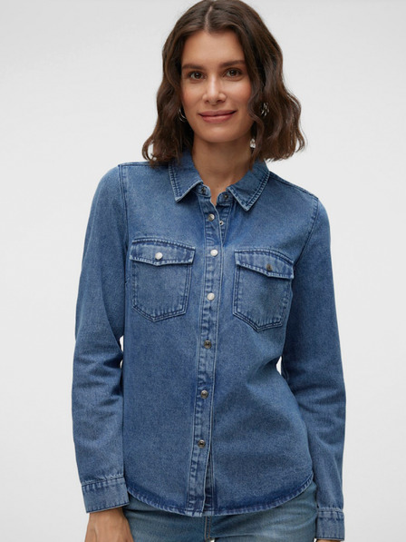 Vero Moda Modra ženska majica iz džinsa Vero Moda Jennie