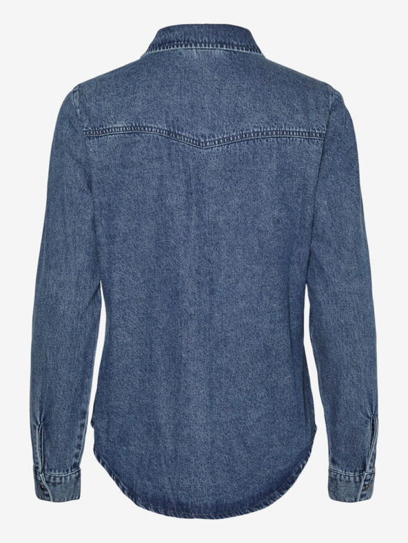 Vero Moda Modra ženska majica iz džinsa Vero Moda Jennie