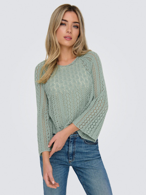 ONLY Zelena ženska majica ONLY Nola