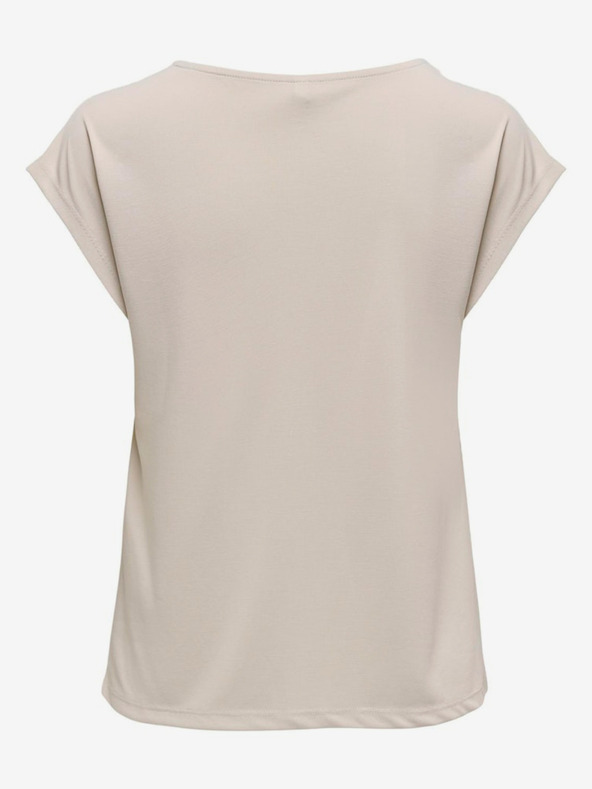 ONLY Bež ženska majica SAMO brezplačno