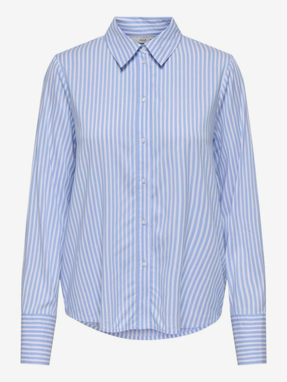 ONLY Belo-modra ženska črtasta majica ONLY Berit