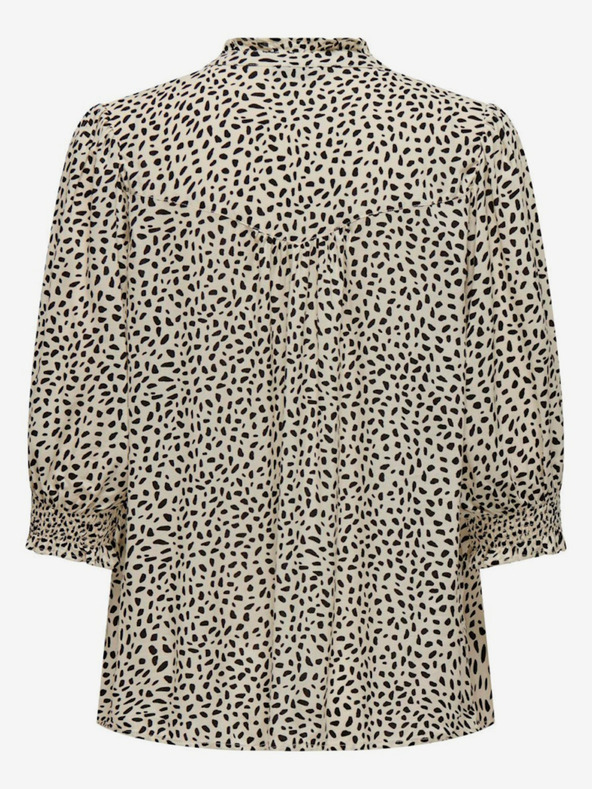 ONLY Črno-kremasta ženska vzorčasta bluza ONLY Raya