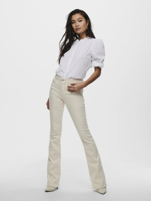 ONLY Kremne ženske kavbojke ONLY Blush Jeans