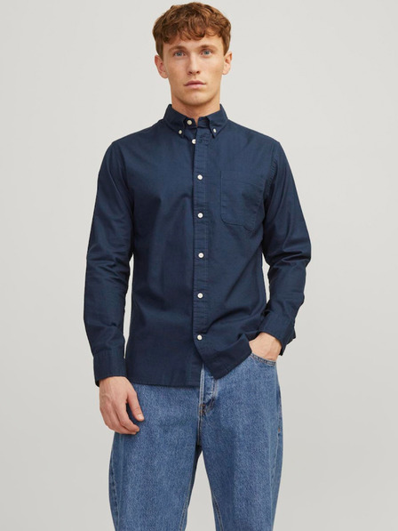 Jack & Jones Temno modra moška srajca Jack & Jones Brook