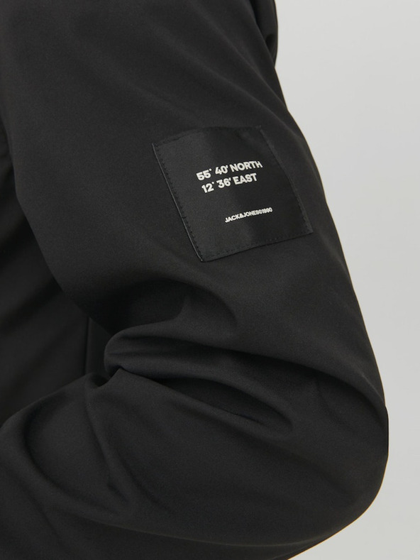 Jack & Jones Črna moška osnovna jakna Jack & Jones