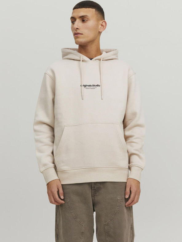 Jack & Jones Beige Jack & Jones moška jopa s kapuco Vesterbro
