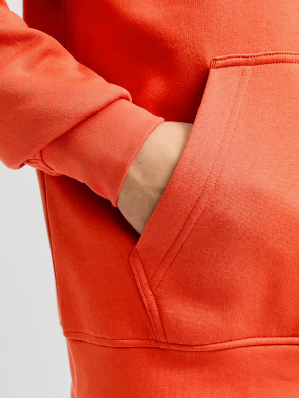 Jack & Jones Oranžna moška jopa s kapuco Jack & Jones Vesterbro