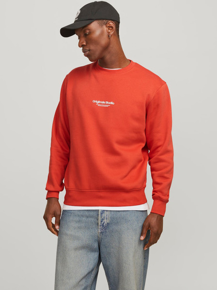 Jack & Jones Oranžna moška jopa s kapuco Jack & Jones Vesterbro