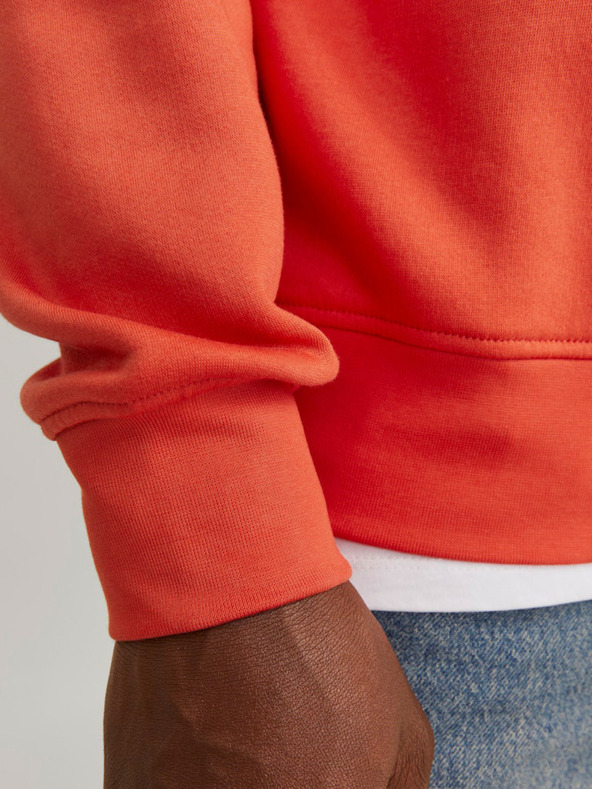 Jack & Jones Oranžna moška jopa s kapuco Jack & Jones Vesterbro
