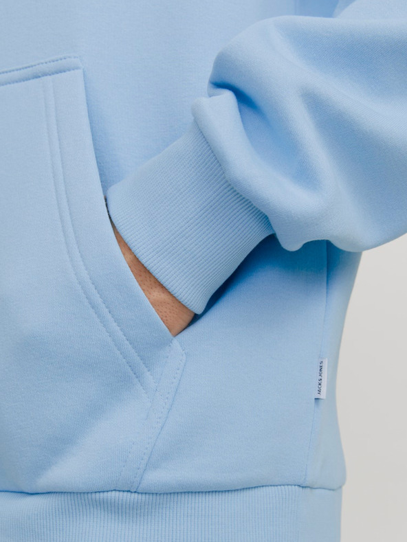 Jack & Jones Modra moška jopa s kapuco Jack & Jones Bradley