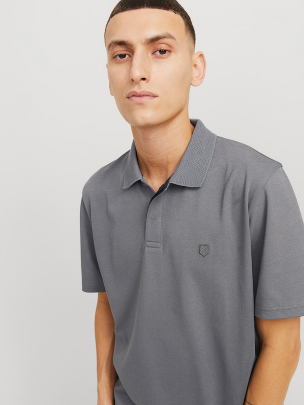 Jack & Jones Siva moška polo majica Jack & Jones Crodney