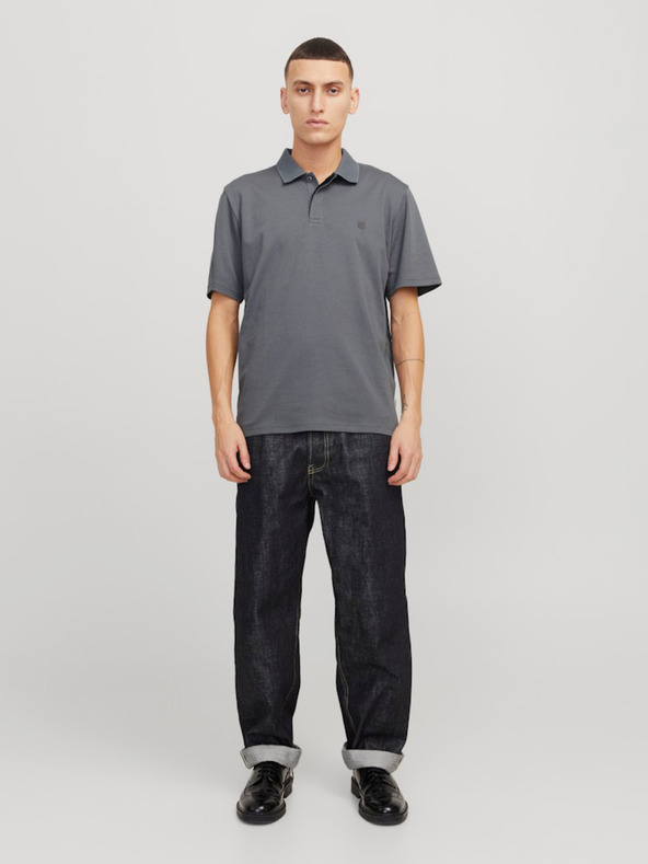 Jack & Jones Siva moška polo majica Jack & Jones Crodney