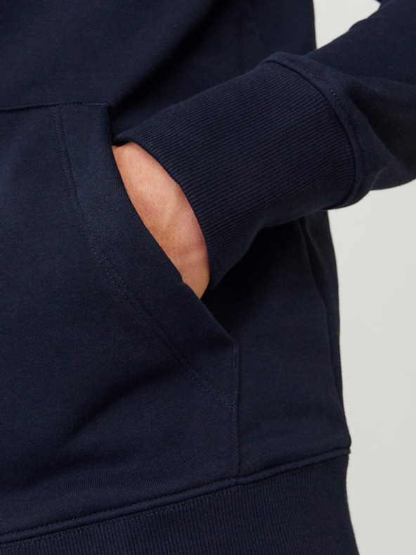 Jack & Jones Temno modra moška majica s kapuco Jack & Jones Paulos